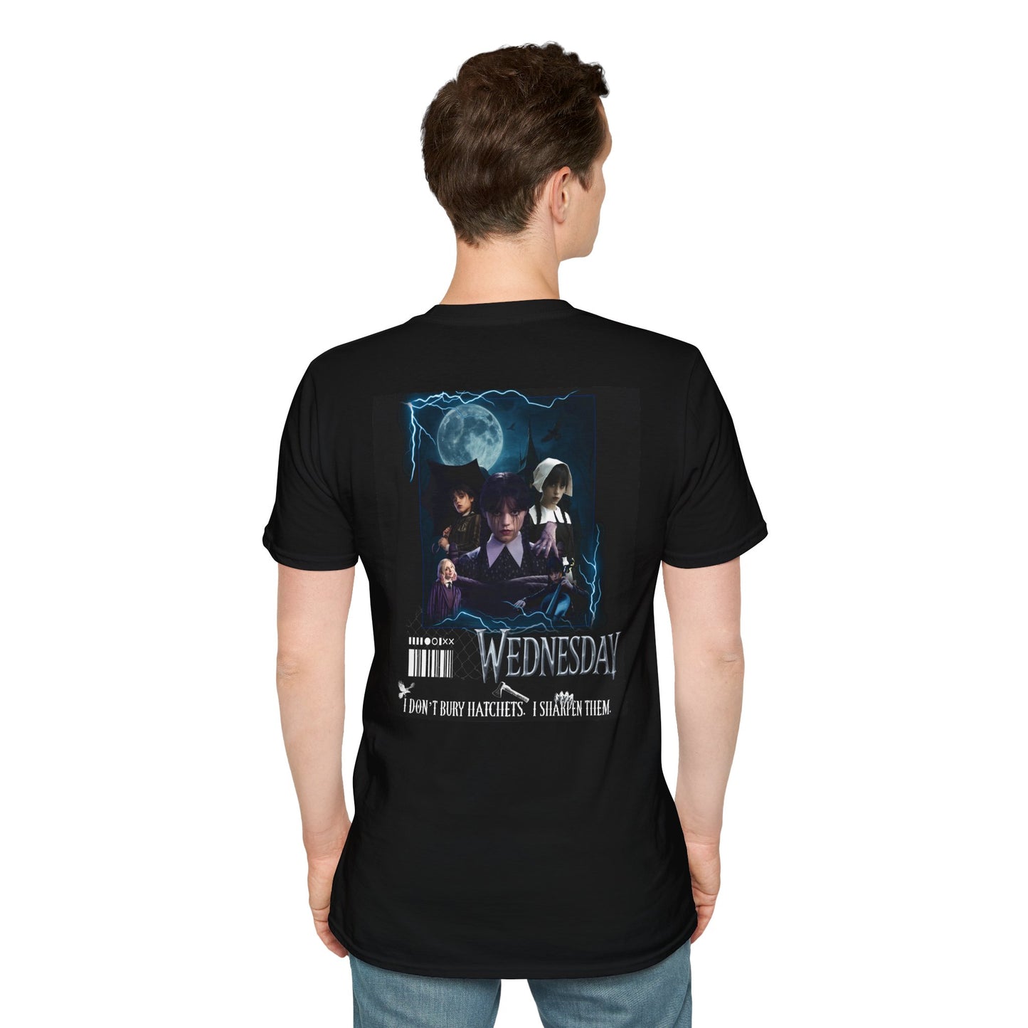 Wednesday Addams Inspired Gothic Aesthetic T-Shirt ā Dark Academia Vintage Style