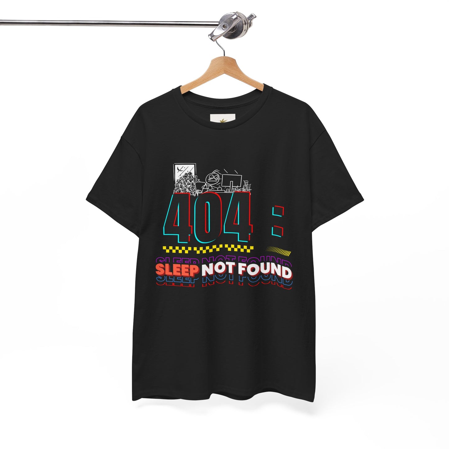 404: Sleep Not Found – Funny Minimalist T-Shirt