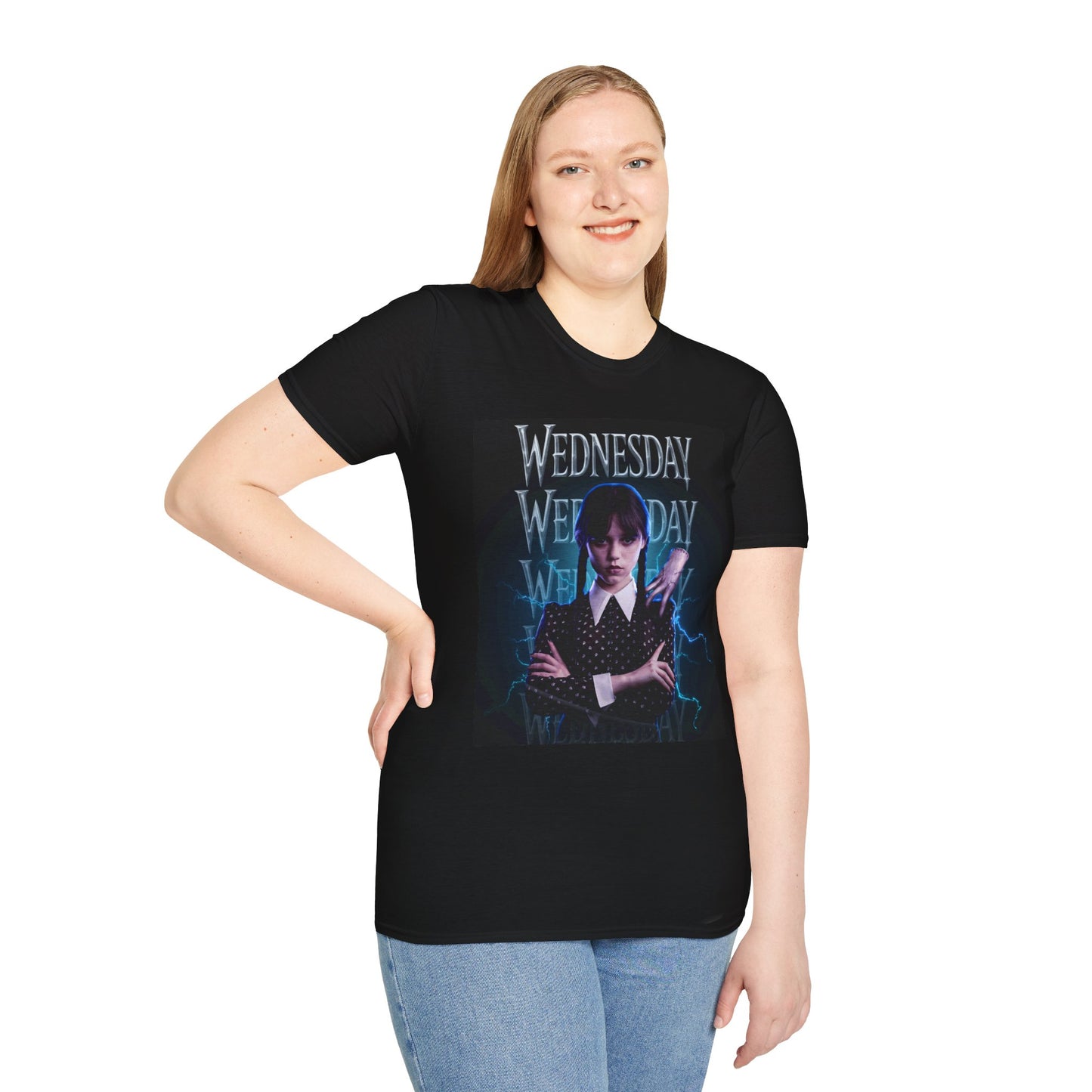 Wednesday Addams Inspired Gothic Aesthetic T-Shirt ā Dark Academia Vintage Style