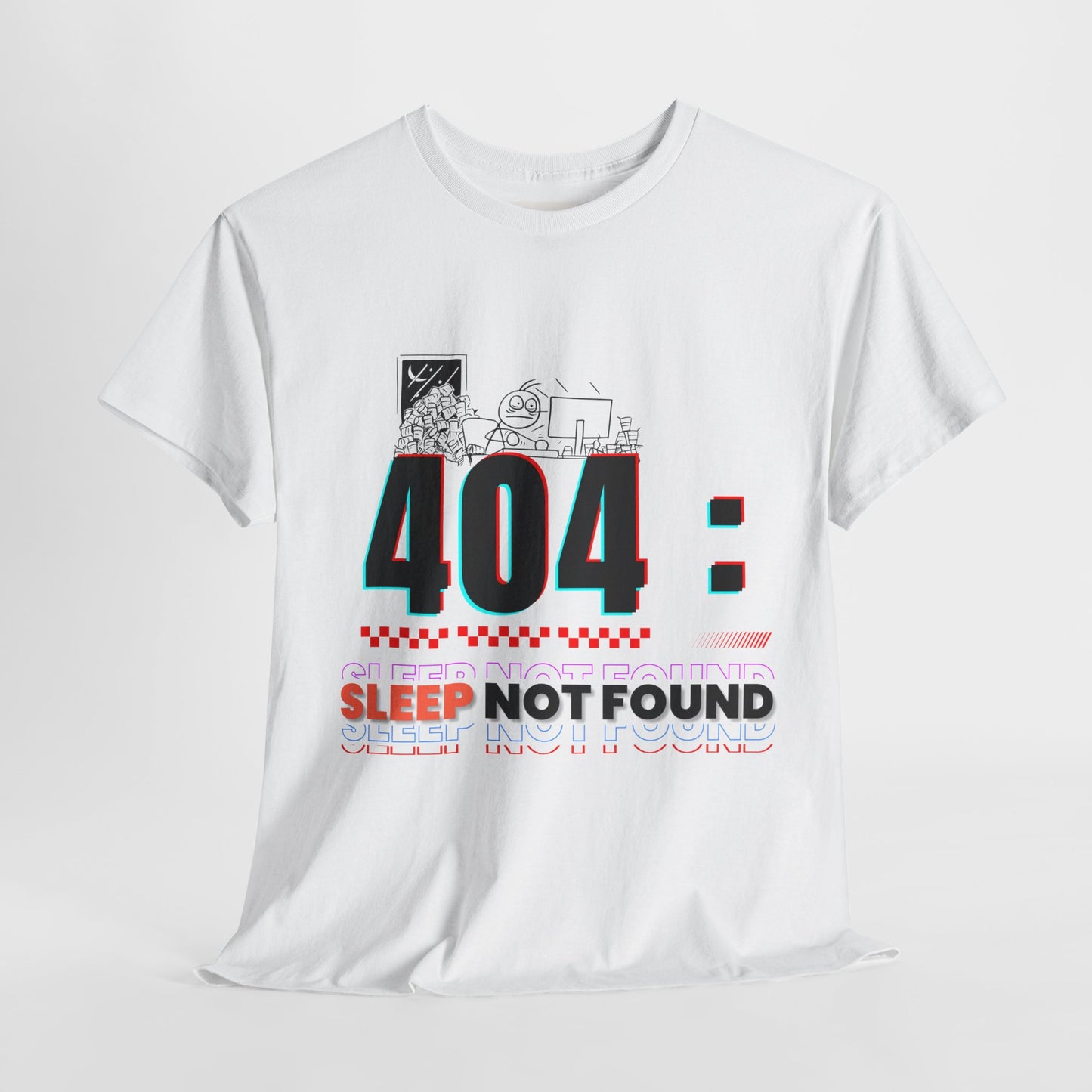 404: Sleep Not Found – Funny Minimalist T-Shirt