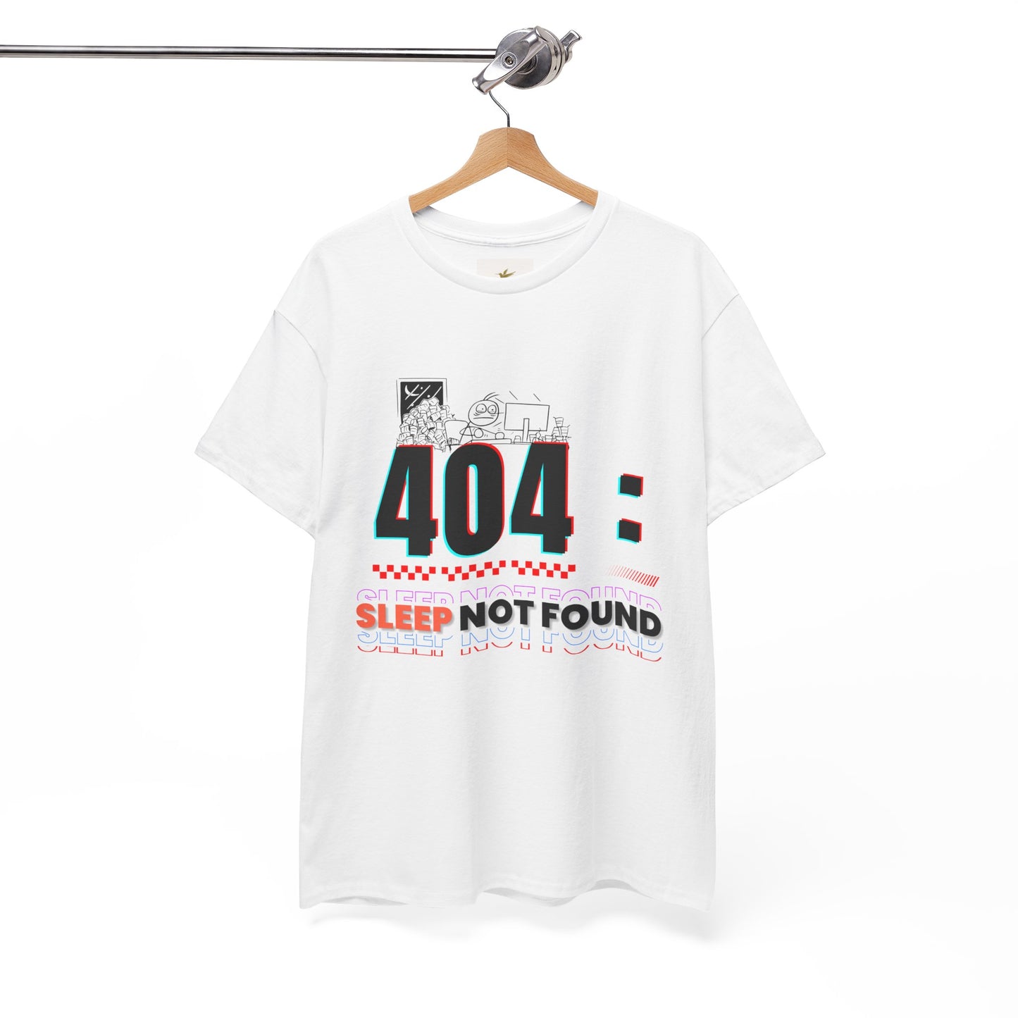 404: Sleep Not Found – Funny Minimalist T-Shirt