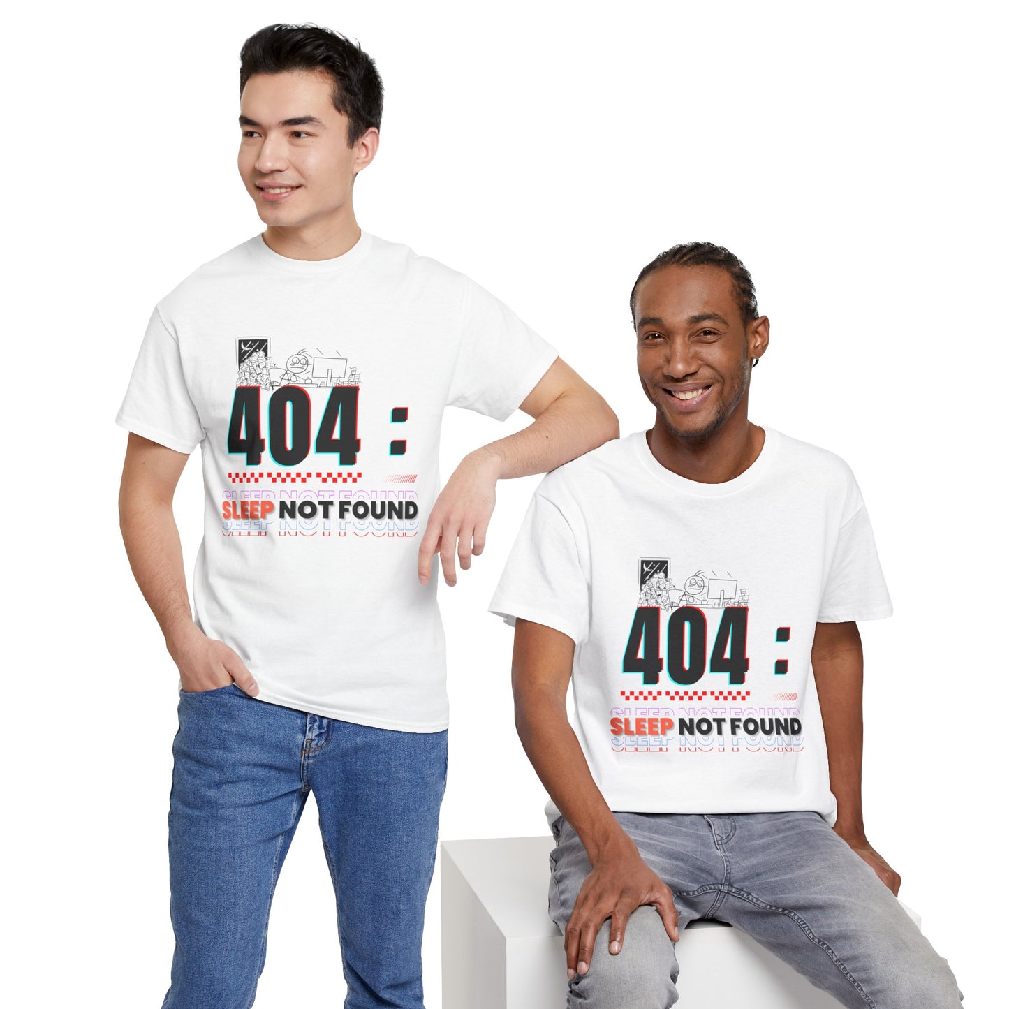 404: Sleep Not Found – Funny Minimalist T-Shirt