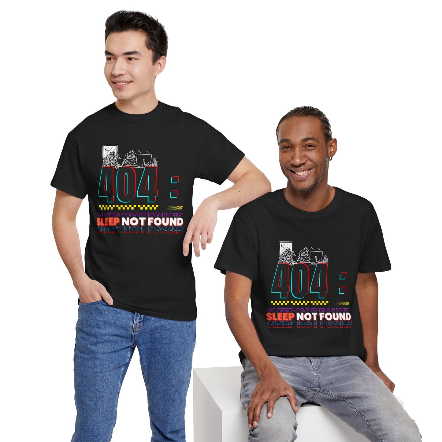 404: Sleep Not Found – Funny Minimalist T-Shirt