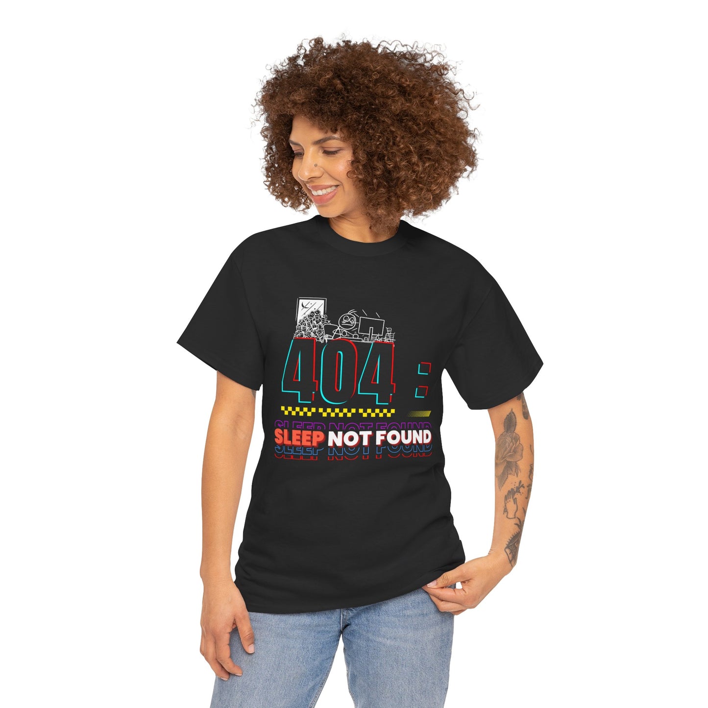 404: Sleep Not Found – Funny Minimalist T-Shirt