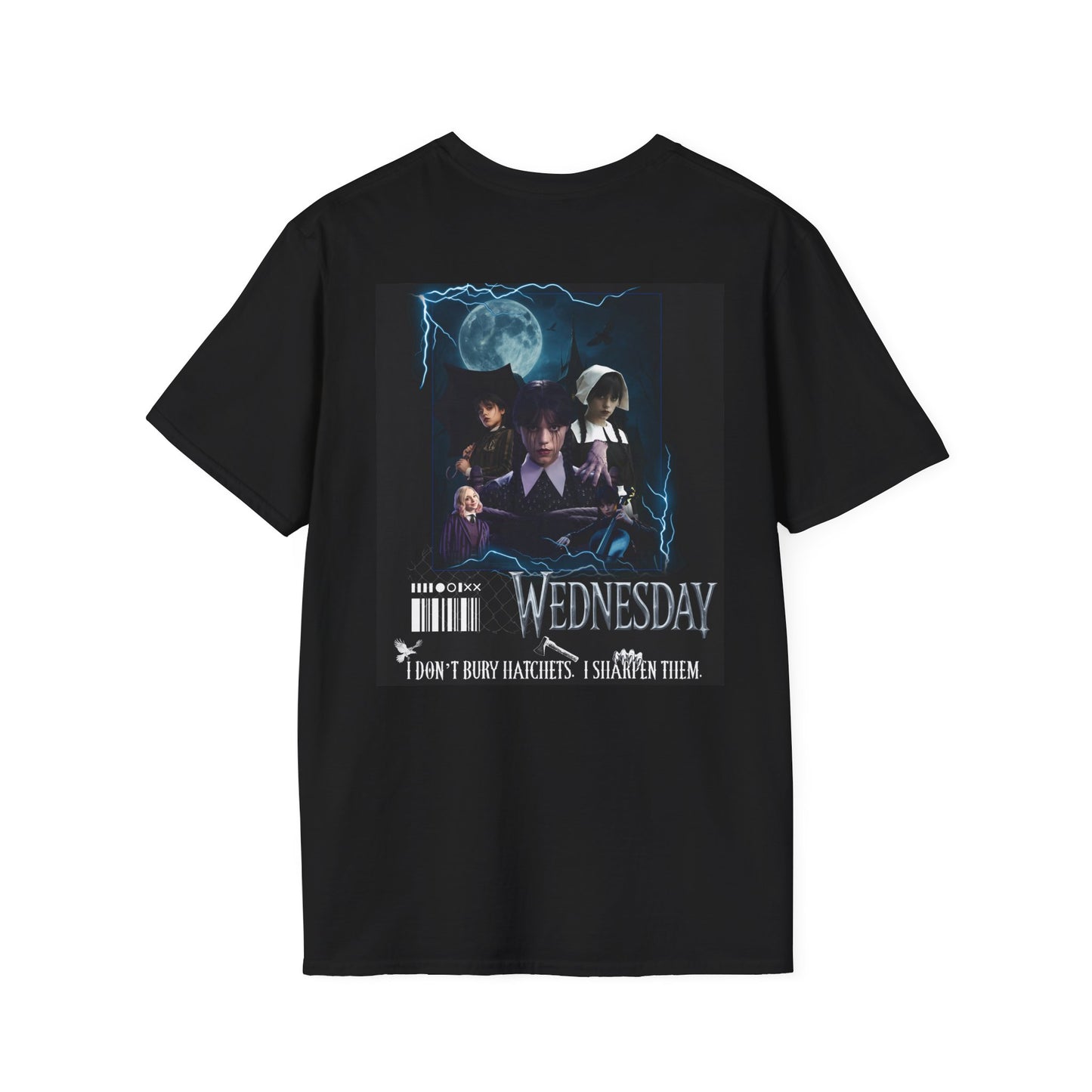 Wednesday Addams Inspired Gothic Aesthetic T-Shirt ā Dark Academia Vintage Style