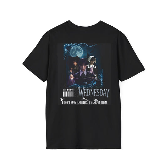 Wednesday Addams Inspired Gothic Aesthetic T-Shirt – Dark Academia Vintage Style