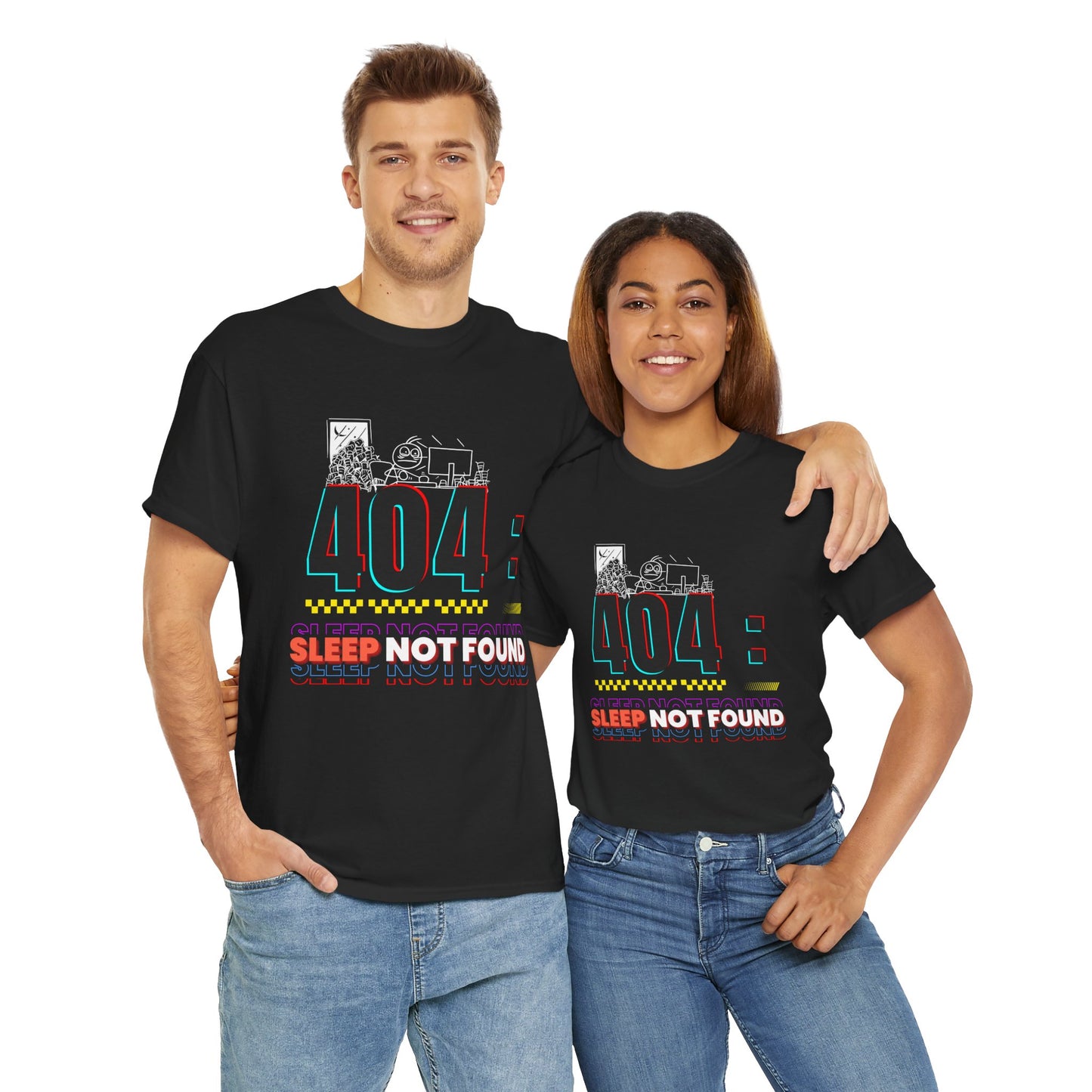 404: Sleep Not Found – Funny Minimalist T-Shirt