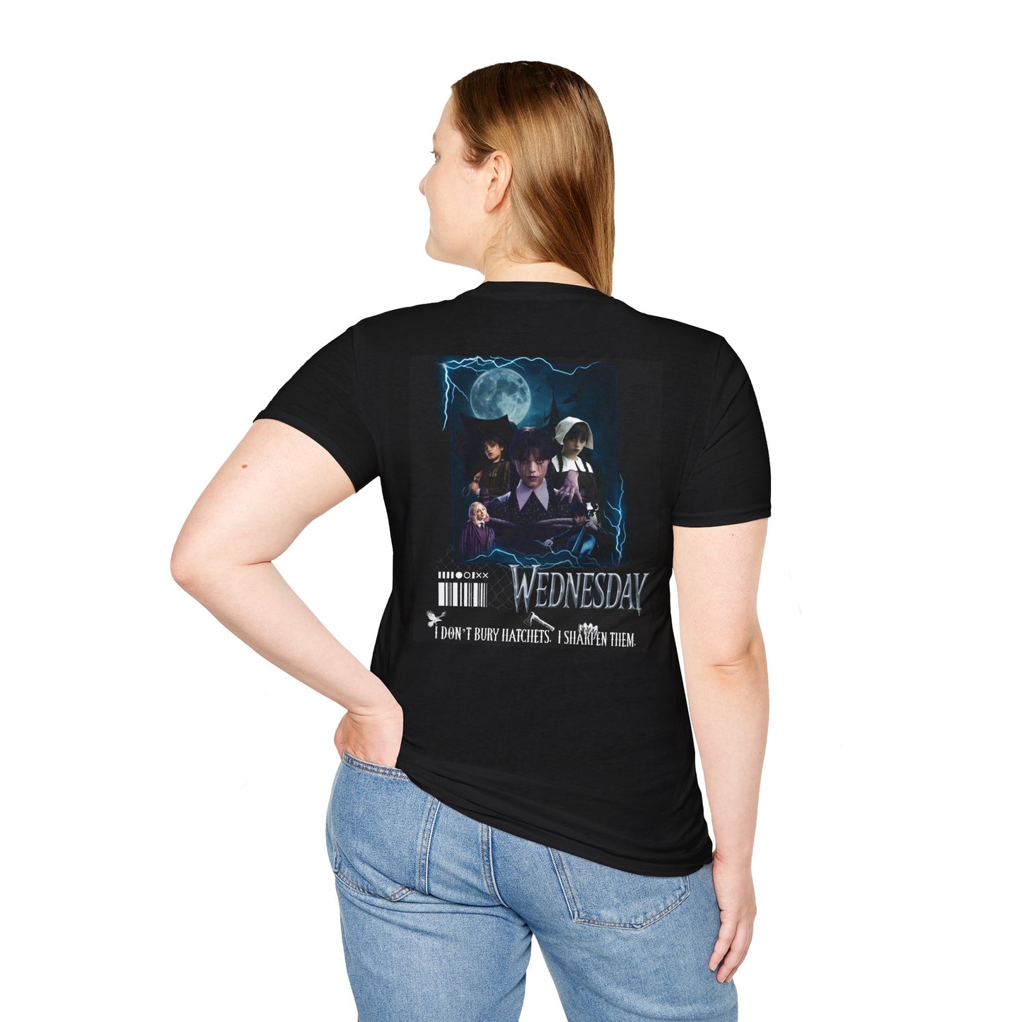 Wednesday Addams Inspired Gothic Aesthetic T-Shirt ā Dark Academia Vintage Style
