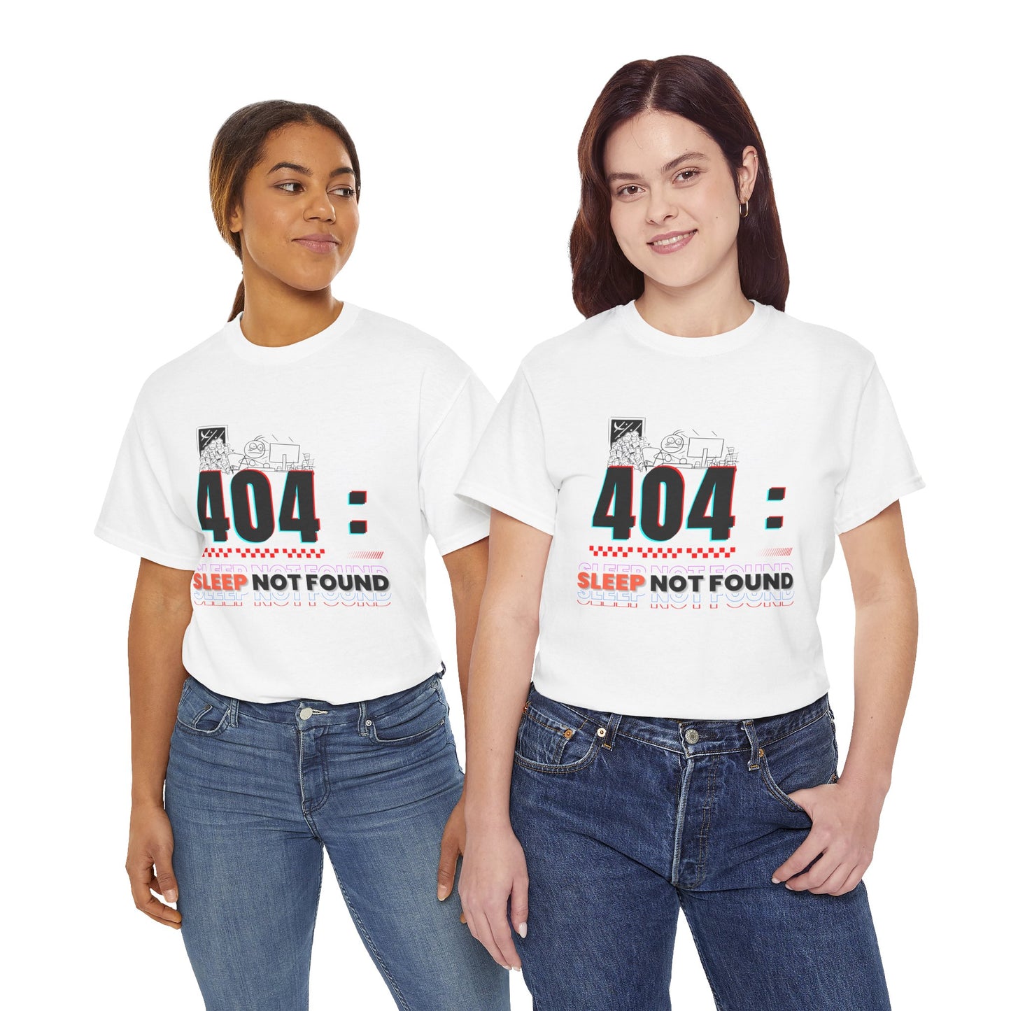 404: Sleep Not Found – Funny Minimalist T-Shirt