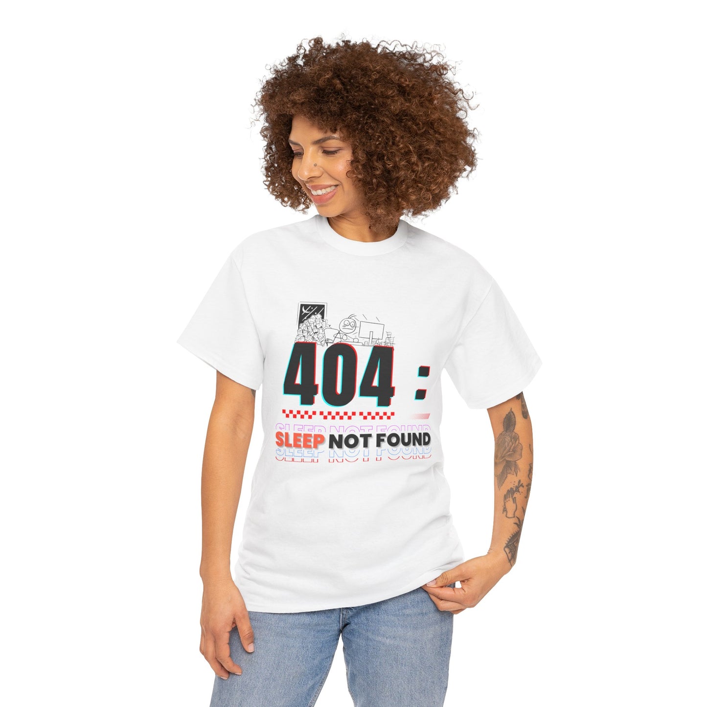 404: Sleep Not Found – Funny Minimalist T-Shirt