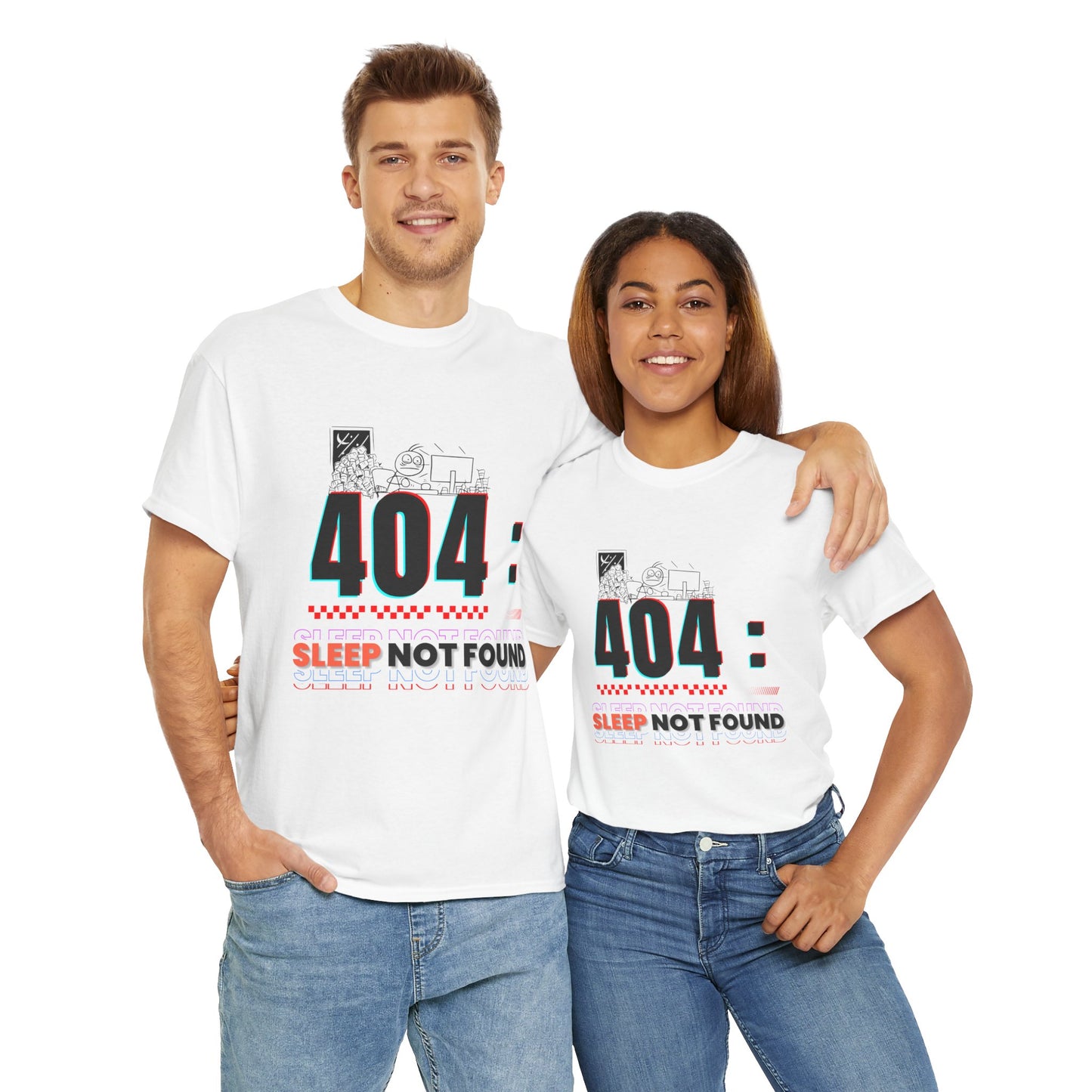 404: Sleep Not Found – Funny Minimalist T-Shirt