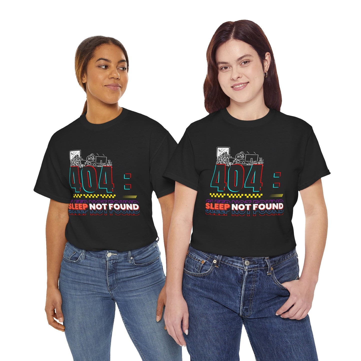 404: Sleep Not Found – Funny Minimalist T-Shirt