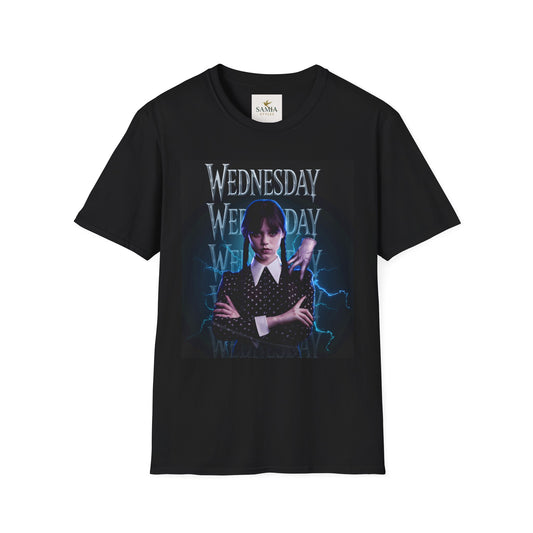 Wednesday Addams Inspired Gothic Aesthetic T-Shirt – Dark Academia Vintage Style